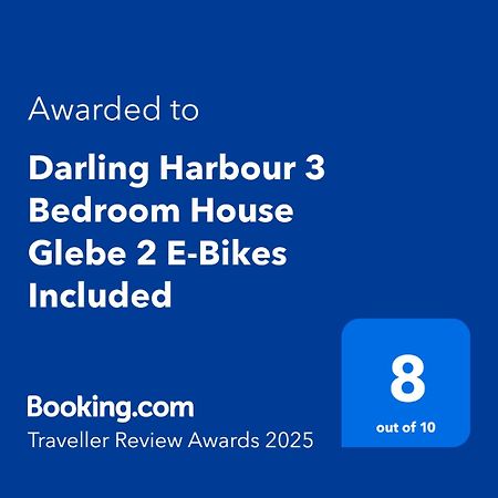 Darling Harbour 3 Bedroom House Glebe 2 E-Bikes Included Sídney Exterior foto